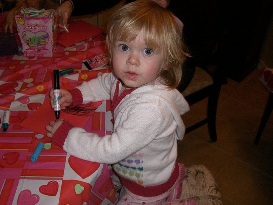 Making Valentines. Making Valentines.